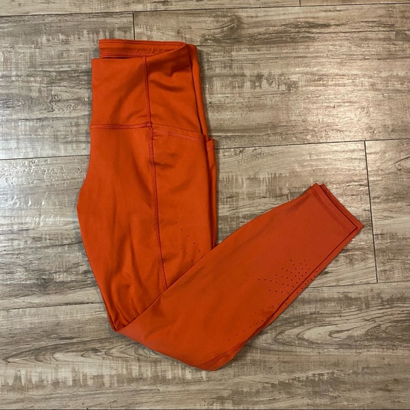 Rust Orange Target Leggings - Picture 1 of 5